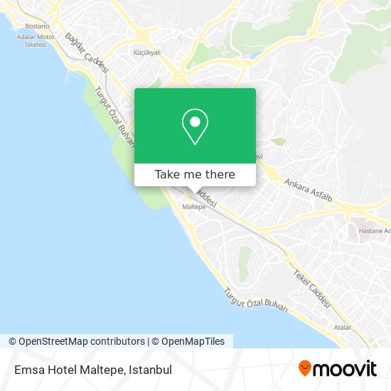 Emsa Hotel Maltepe map
