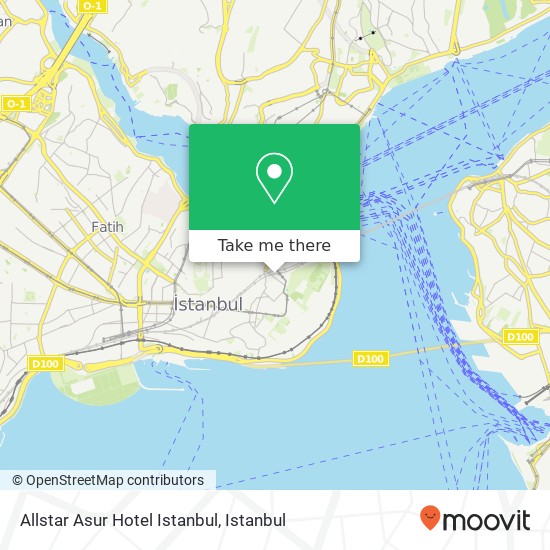 Allstar Asur Hotel Istanbul map