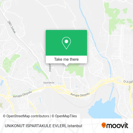 UNiKONUT ISPARTAKULE EVLERİ map