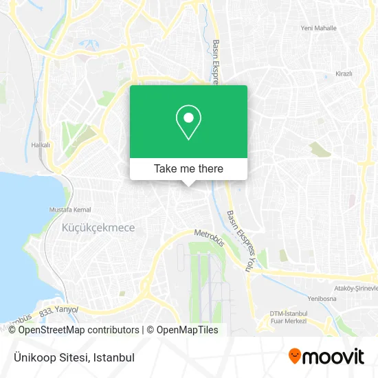Ünikoop Sitesi map