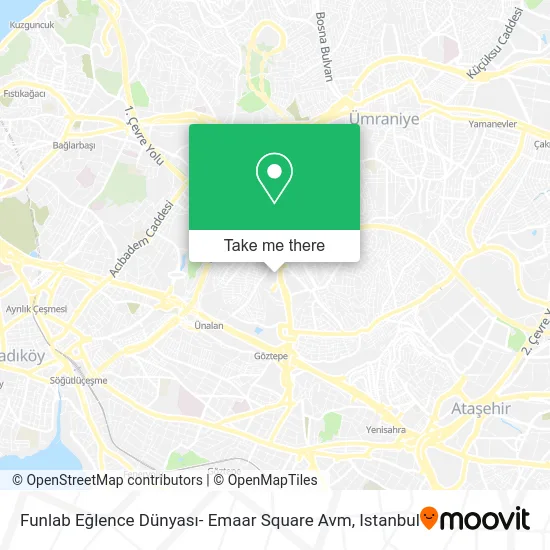 Funlab Eğlence Dünyası- Emaar Square Avm map