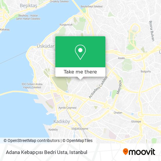 Adana Kebapçısı Bedri Usta map