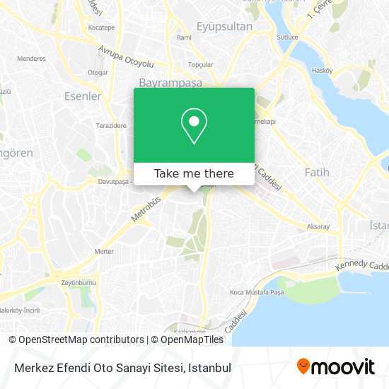 Merkez Efendi Oto Sanayi Sitesi map