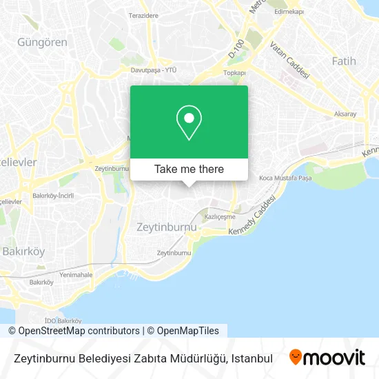 Zeytinburnu Belediyesi Zabıta Müdürlüğü map