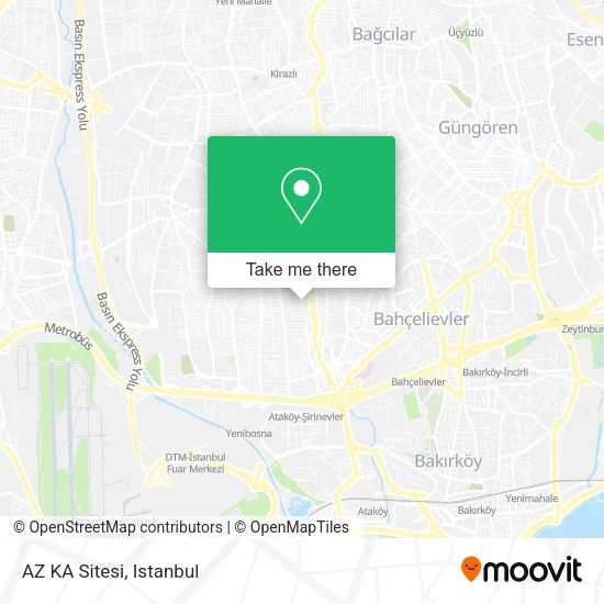 AZ KA Sitesi map