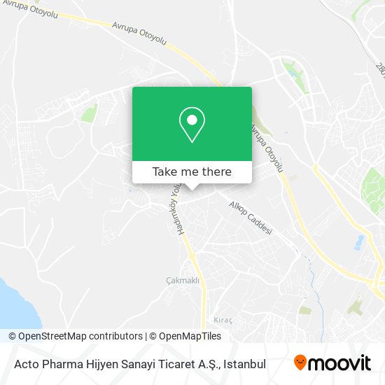 Acto Pharma Hijyen Sanayi Ticaret A.Ş. map