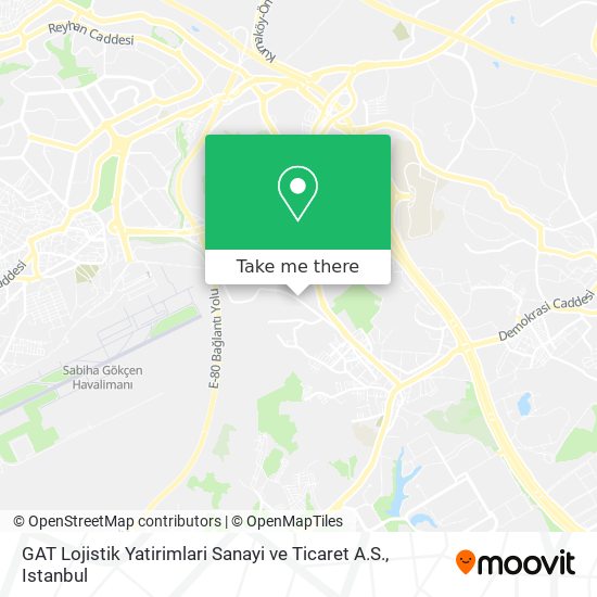 GAT Lojistik Yatirimlari Sanayi ve Ticaret A.S. map