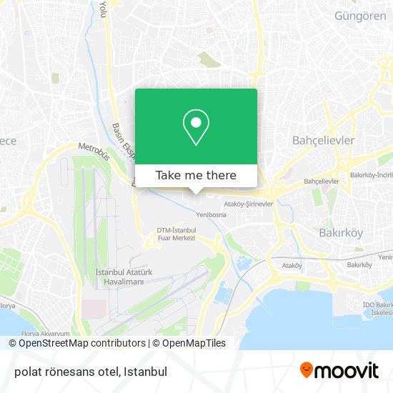 polat rönesans otel map