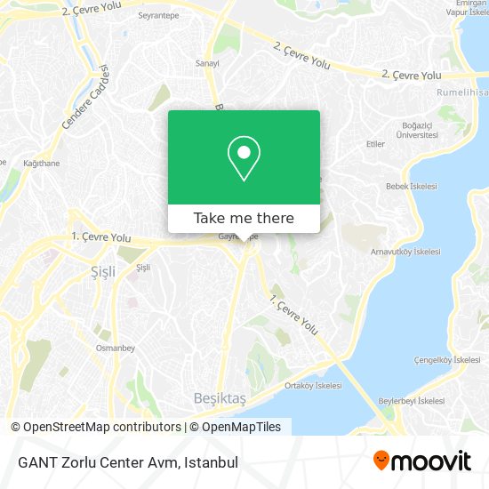 how to get to gant zorlu center avm in sisli by bus metro cable car or tram