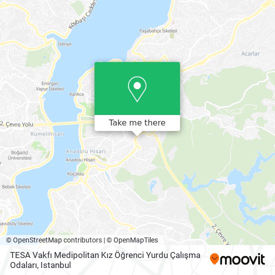 TESA Vakfı Medipolitan Kız Öğrenci Yurdu Çalışma Odaları map