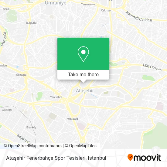 Ataşehir Fenerbahçe Spor Tesisleri map