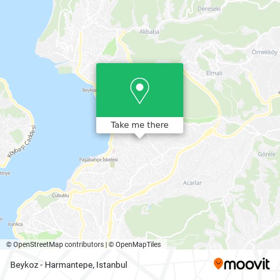 Beykoz - Harmantepe map