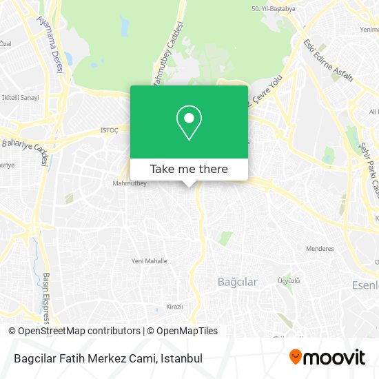Bagcilar Fatih Merkez Cami map