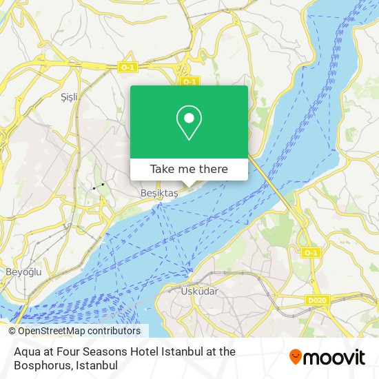 Aqua at Four Seasons Hotel Istanbul at the Bosphorus map