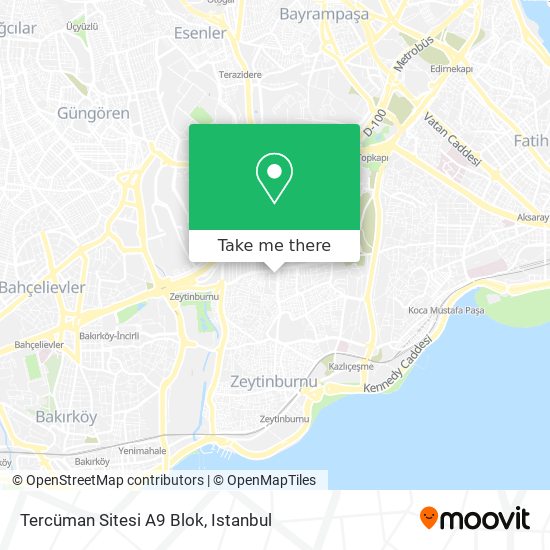 Tercüman Sitesi A9 Blok map