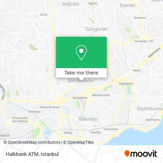 Halkbank ATM map