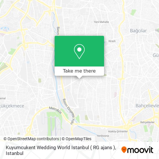Kuyumcukent Wedding World Istanbul ( RG ajans ) map