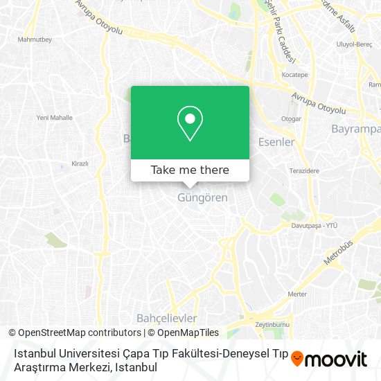 Istanbul Universitesi Çapa Tıp Fakültesi-Deneysel Tıp Araştırma Merkezi map