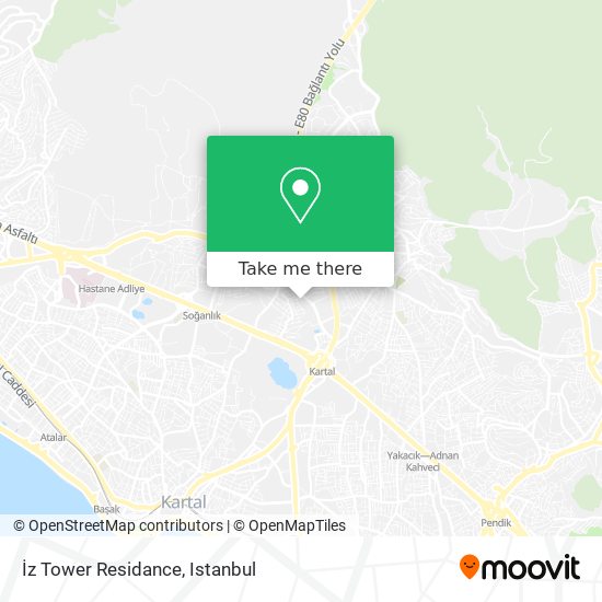 İz Tower Residance map