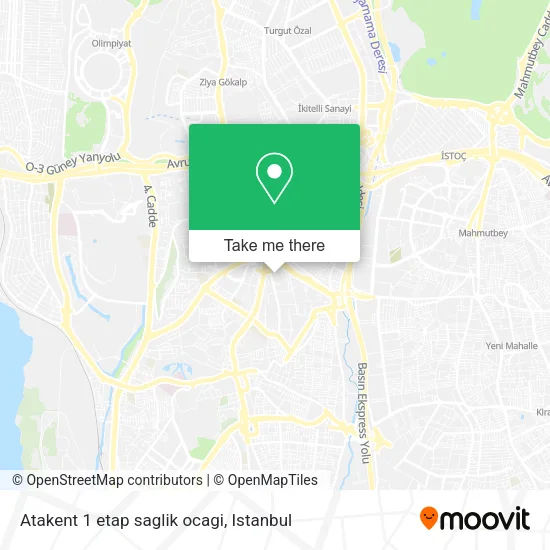 Atakent 1 etap saglik ocagi map