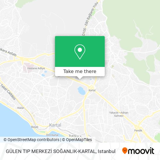 GÜLEN TIP MERKEZİ SOĞANLIK-KARTAL map