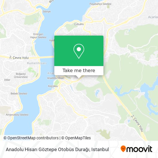 Anadolu Hisarı Göztepe Otobüs Durağı map