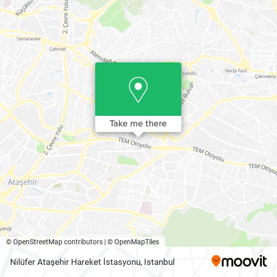 Nilüfer Ataşehir Hareket İstasyonu map