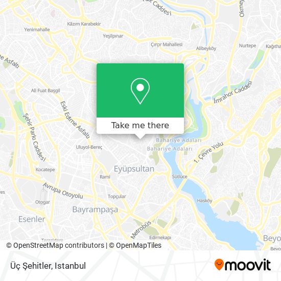 Üç Şehitler map