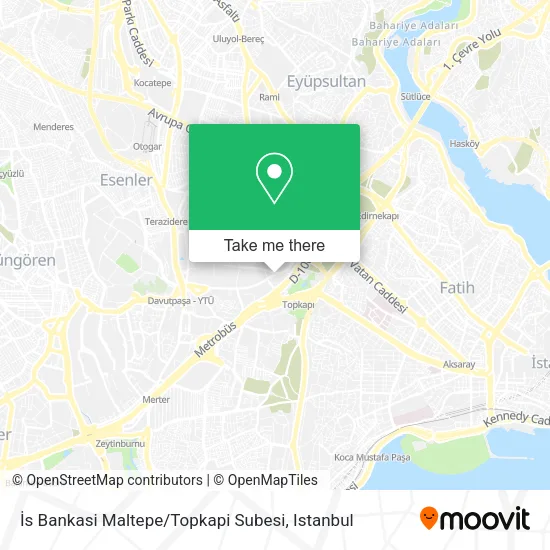İs Bankasi Maltepe / Topkapi Subesi map