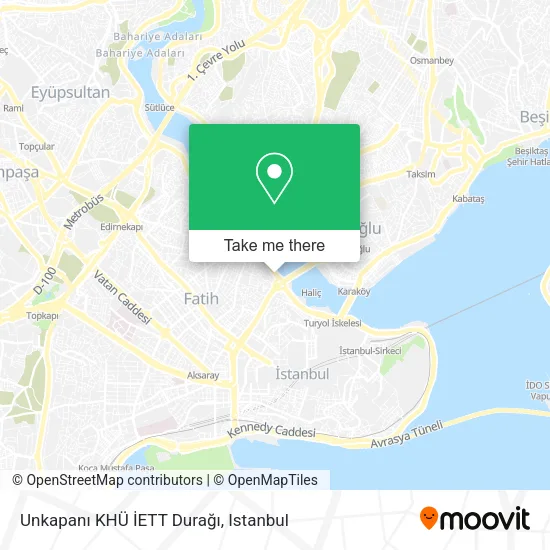 Unkapanı KHÜ İETT Durağı map