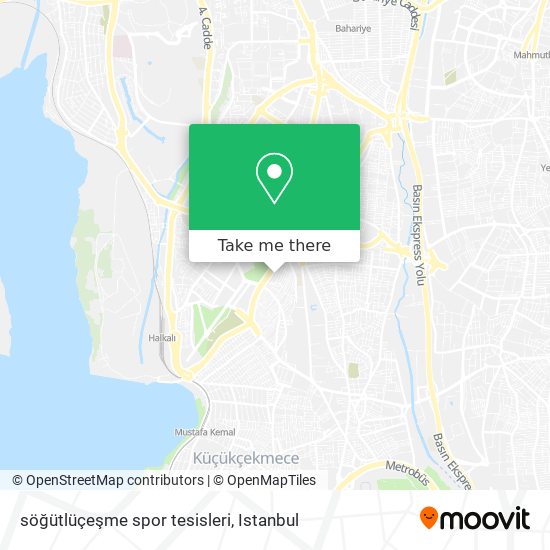 söğütlüçeşme spor tesisleri map