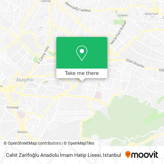 Cahit Zarifoğlu Anadolu İmam Hatip Lisesi map