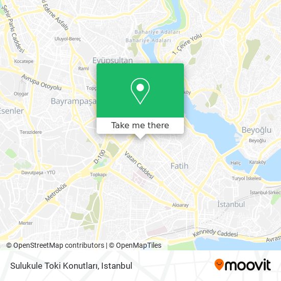 Sulukule Toki Konutları map