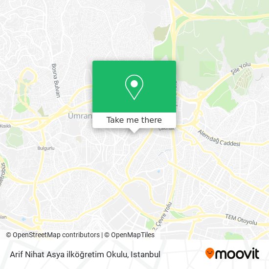 Arif Nihat Asya ilköğretim Okulu map