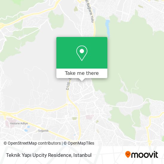 Teknik Yapı Upcity Residence map