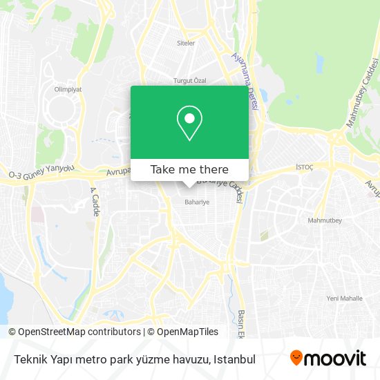 Teknik Yapı metro park yüzme havuzu map