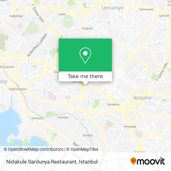 Nidakule Sardunya Restaurant map