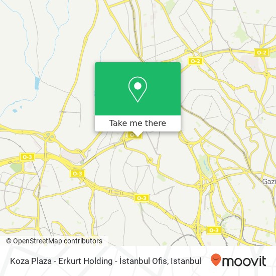 Koza Plaza - Erkurt Holding - İstanbul Ofis map