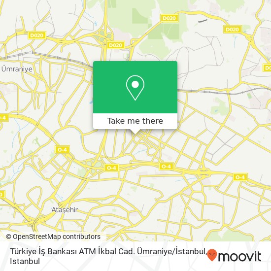 Türkiye İş Bankası ATM İkbal Cad. Ümraniye / İstanbul map