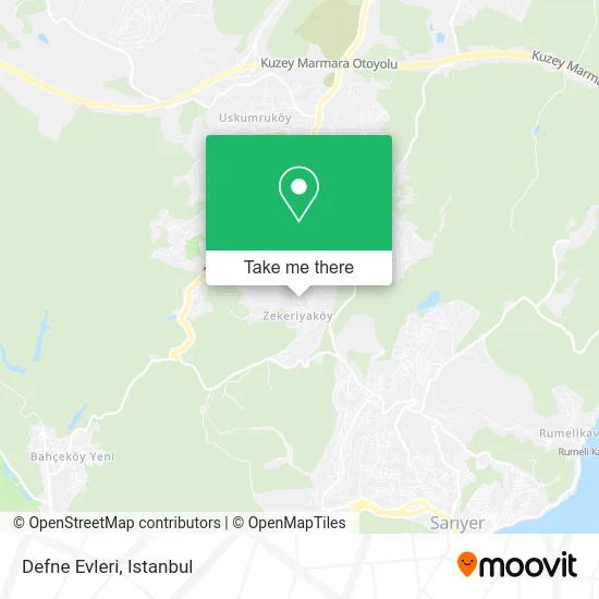 Defne Evleri map