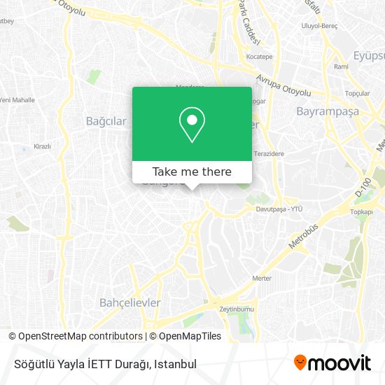 Söğütlü Yayla İETT Durağı map