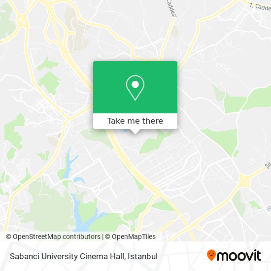 Sabanci University Cinema Hall map