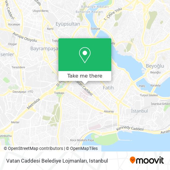 Vatan Caddesi Belediye Lojmanları map