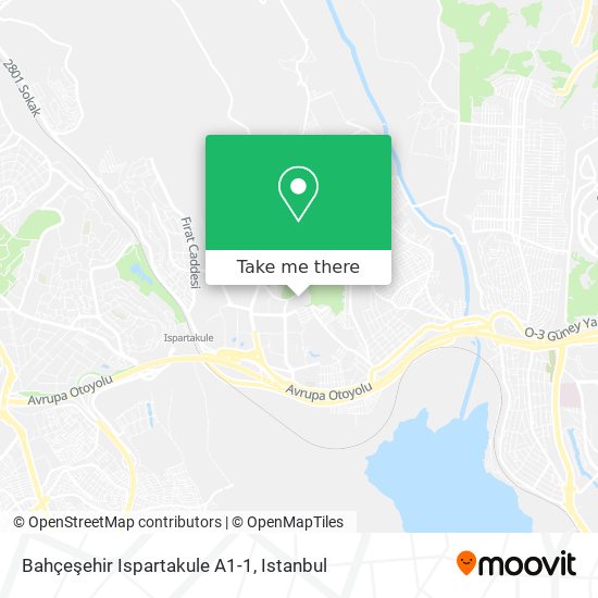 Bahçeşehir Ispartakule A1-1 map