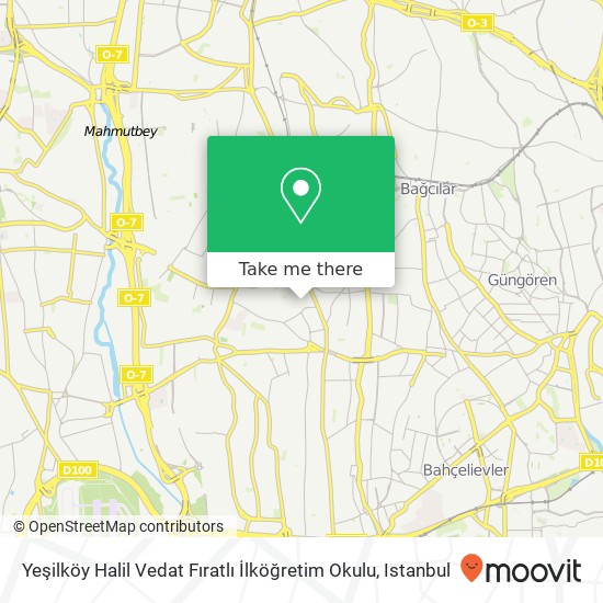 Yeşilköy Halil Vedat Fıratlı İlköğretim Okulu map