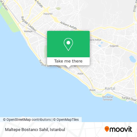 Maltepe Bostancı Sahil map