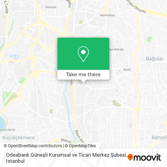 Odeabank Güneşli Kurumsal ve Ticari Merkez Şubesi map