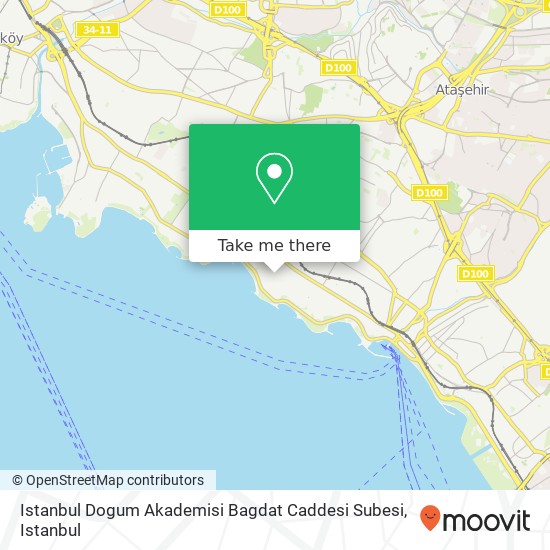 Istanbul Dogum Akademisi Bagdat Caddesi Subesi map