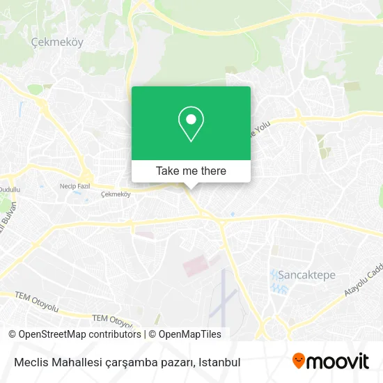 Meclis Mahallesi çarşamba pazarı map