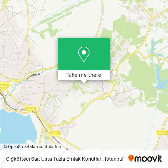 Çiğköfteci Sait Usta Tuzla Emlak Konutları map